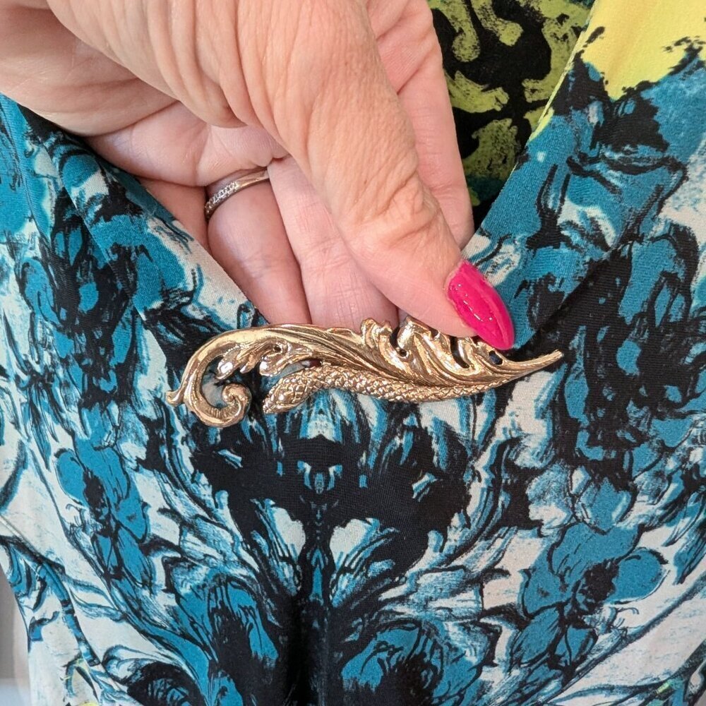 Roberto Cavalli dress with beautiful snake brooch size 42 - Picture 3 of 14
